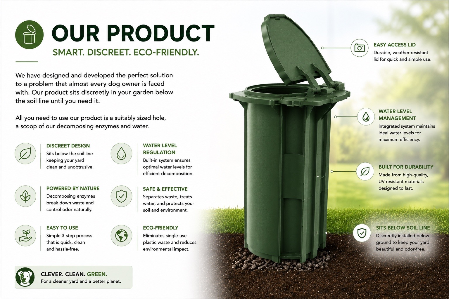 Doggie Pawty product overview: smart, discreet, eco-friendly